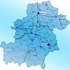Карта доставки питьевой воды Maqua